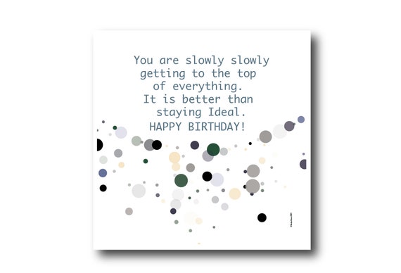 Digital Birthday Wishes greeting card, Pantone Colors