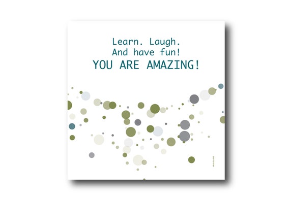 Digital Good Luck card wishes, instant download, printable at home, ready to post, Pantone Colors