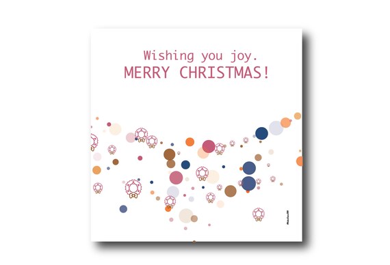 Digital Holiday Season card wishes, instant download, printable at home, ready to post, Pantone Colors, Pantone Colors