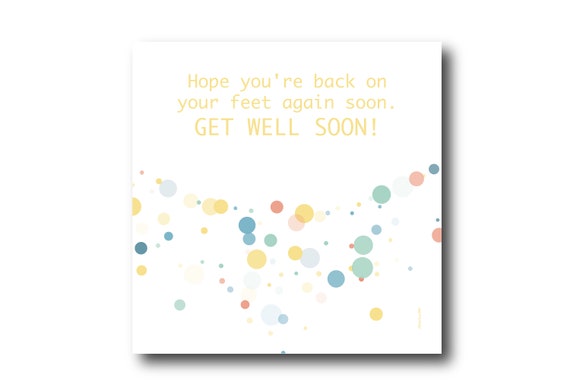 Digital Good Luck card wishes, instant download, printable at home, ready to post, Pantone Colors