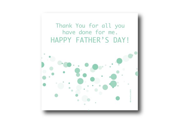Digital Father’s day wishes card, Pantone Colors