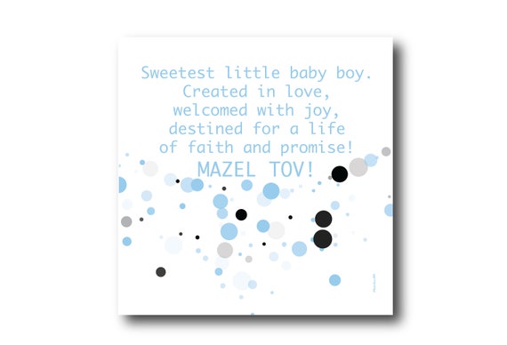 Digital Mazel Tov card wishes, instant download, printable at home, ready to post, Pantone Colors