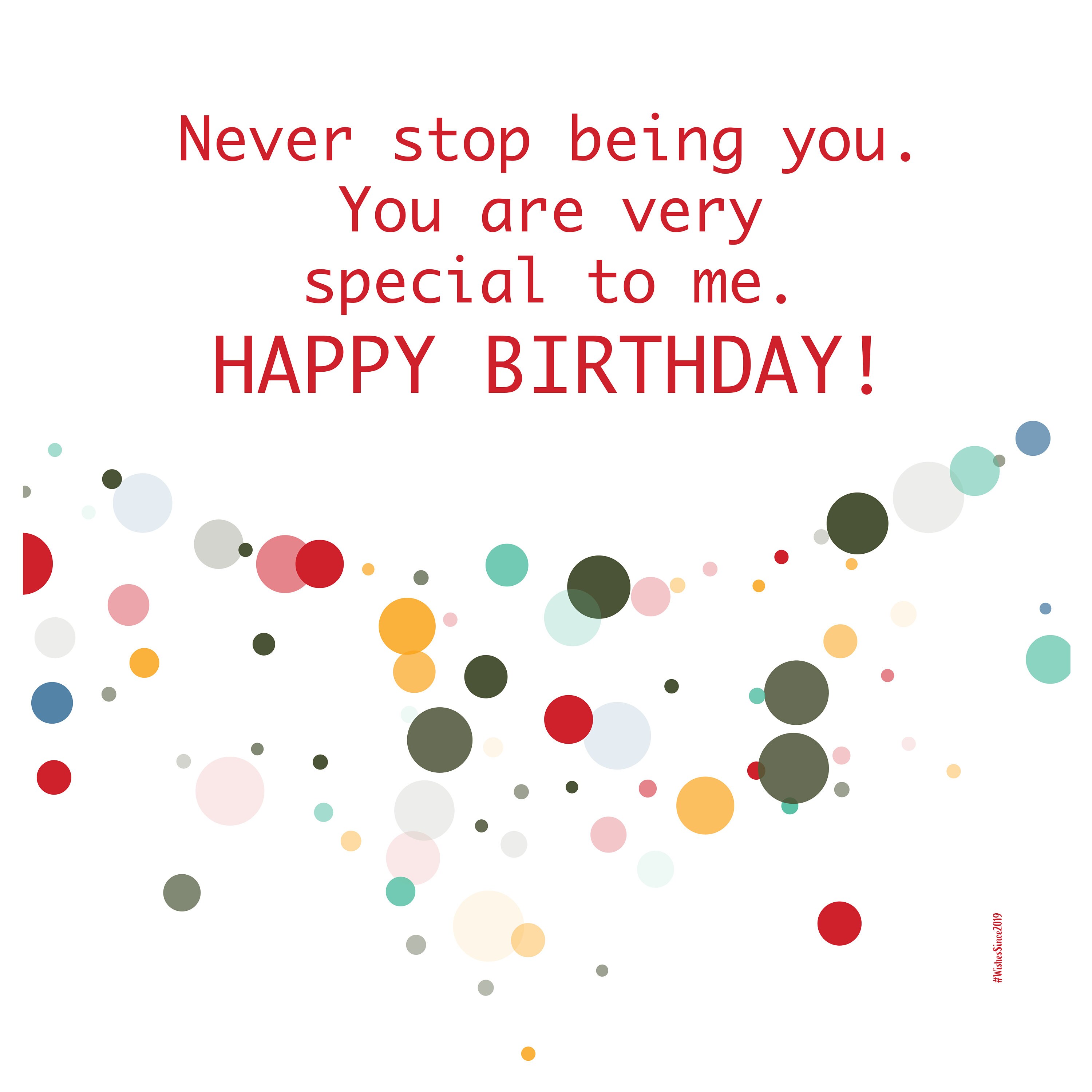 Digital Birthday Wishes greeting card, Pantone Colors