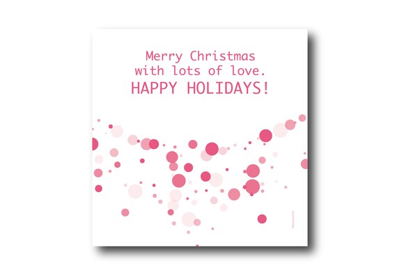 Digital Holiday Season card wishes, instant download, printable at home, ready to post, Pantone Colors, Pantone Colors