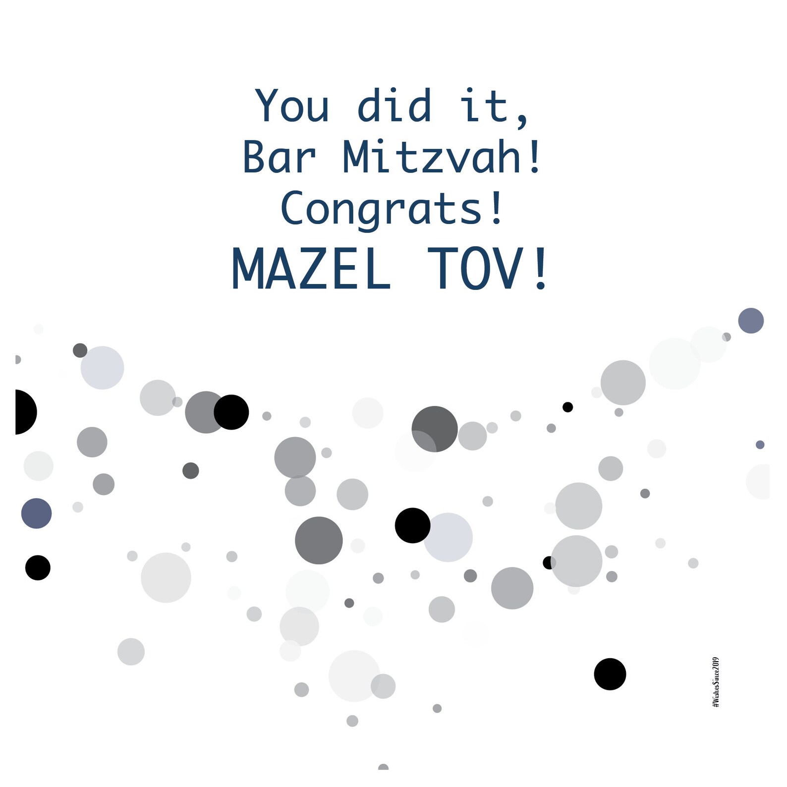 Digital Mazel Tov Card Wishes Instant Download Printable at - Etsy
