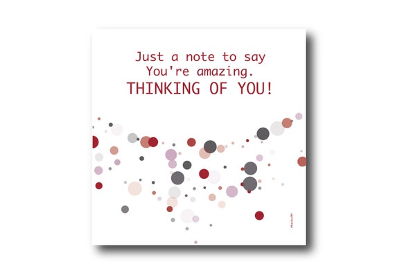 Digital Friendship card wishes, instant download, printable at home, ready to post, Pantone Colors