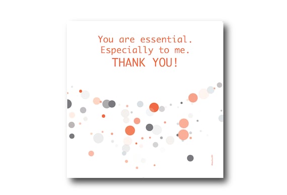 Digital Thank You Greeting card wishes, instant download, printable at home, ready to post, Pantone Colors