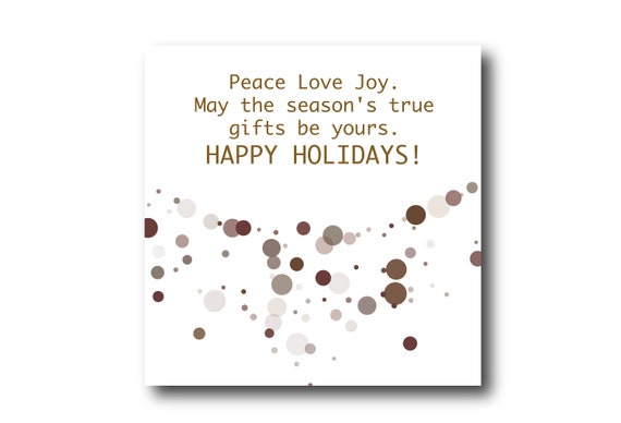 Holiday Season Greeting Card Wishes, Pantone Colors