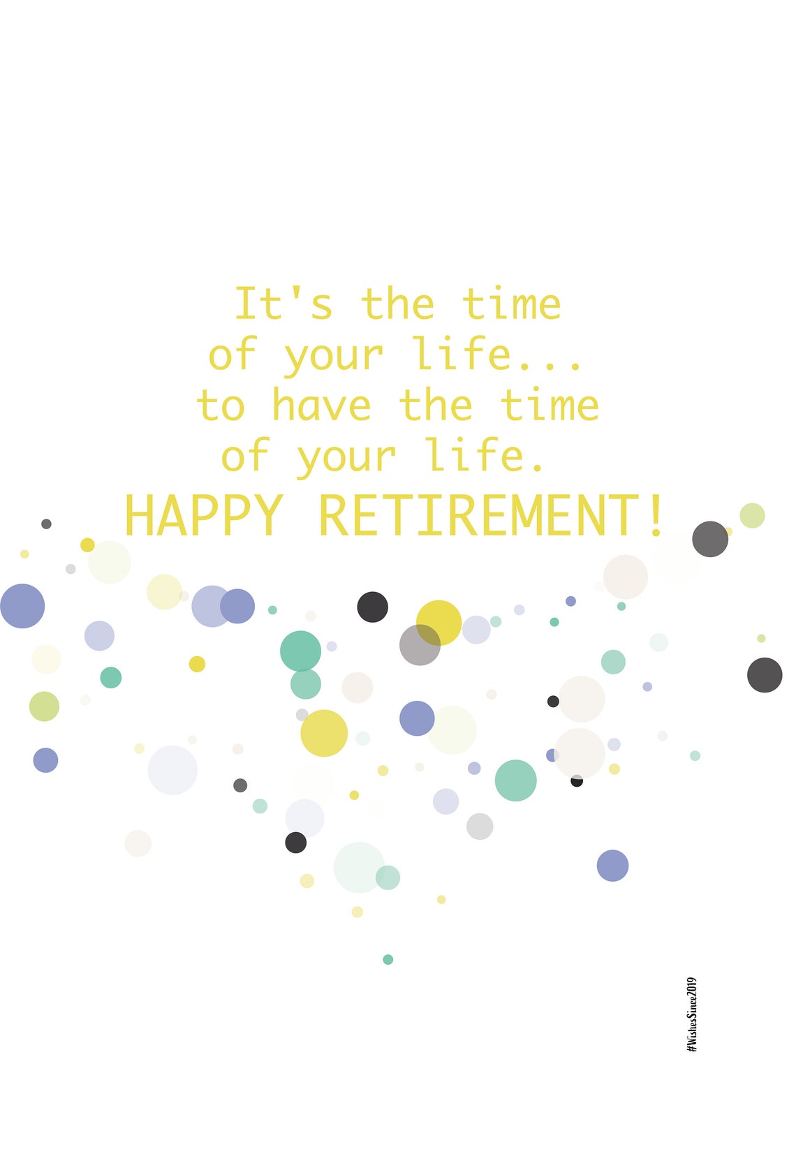Digital Retirement Card Wishes Instant Download Printable at Etsy