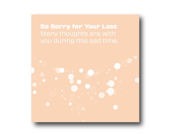 Digital Sympathy  Wishes greeting card, Pantone Colors, Social Media Ready