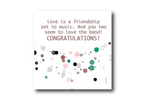 Digital Congratulations card wishes, instant download, printable at home, Pantone Colors