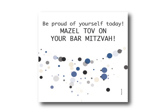Digital Mazel Tov Card, Pantone Colors