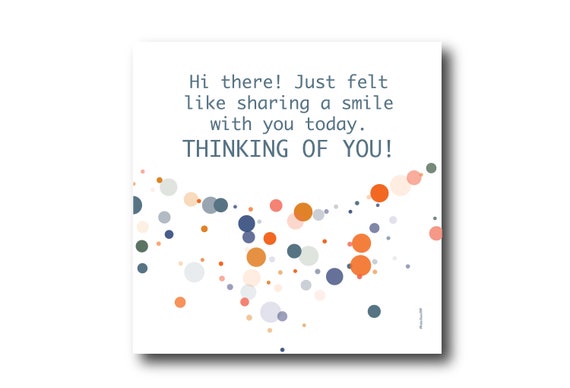 Digital Friendship card wishes, instant download, printable at home, ready to post, Pantone Colors