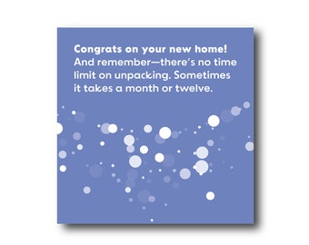 Digital Housewarming Wishes greeting card, Pantone Colors, Social Media Ready