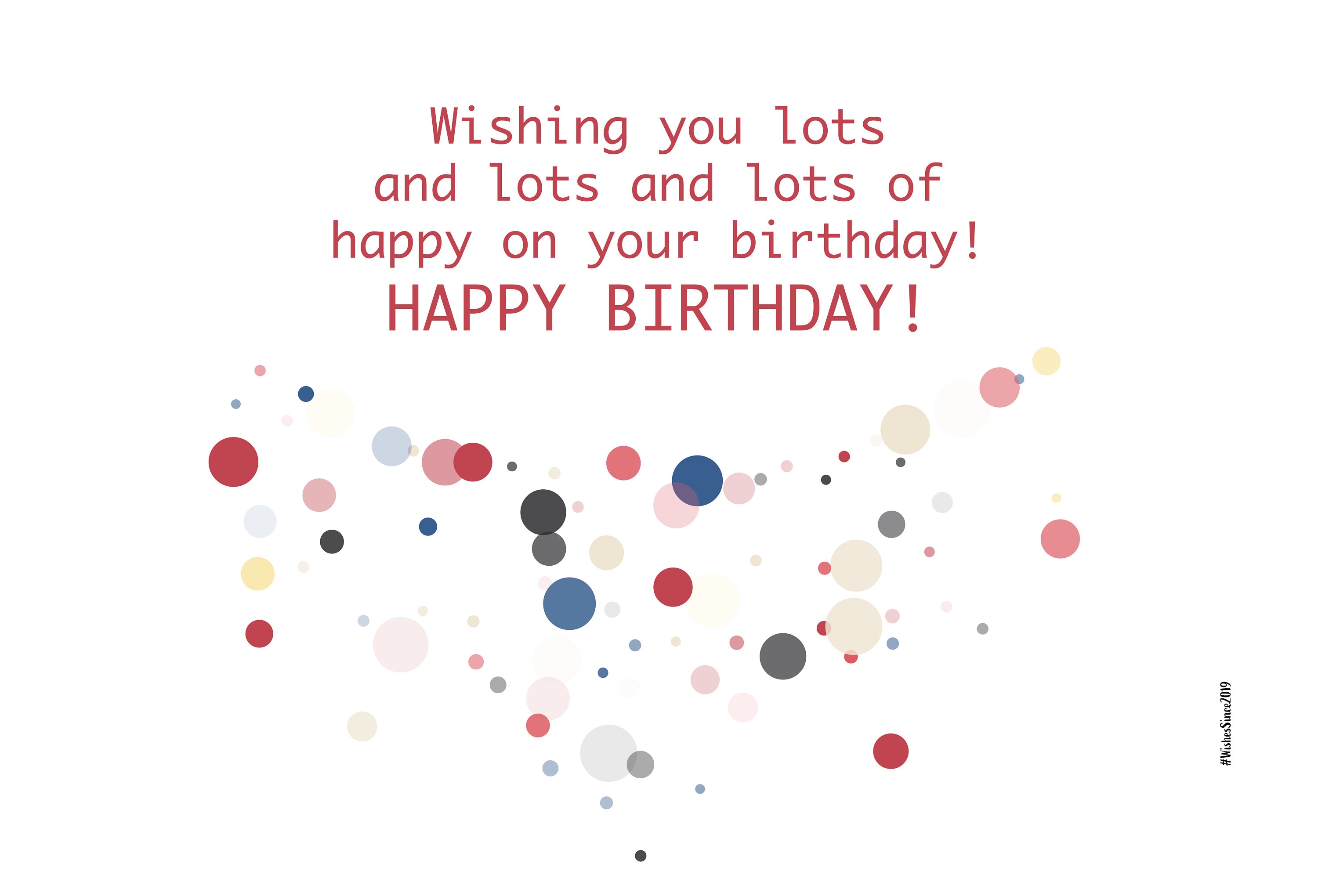 Digital Birthday Card Wishes, Instant Download, Printable at Home