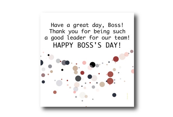 Digital Happy Boss Day Greeting Card, National Boss Day Wishes