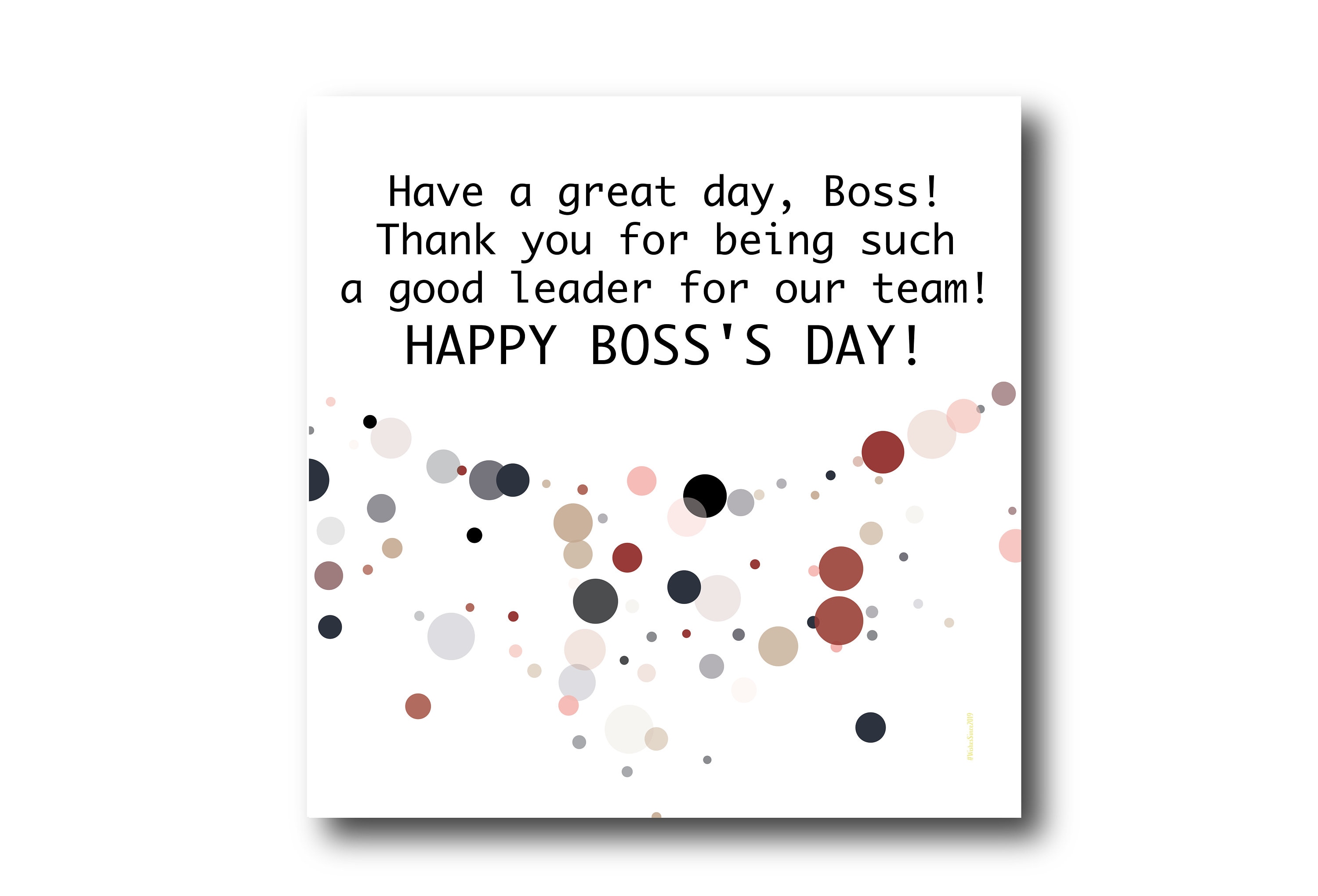 Digital Happy Boss Day Greeting Card National Boss Day Wishes Etsy