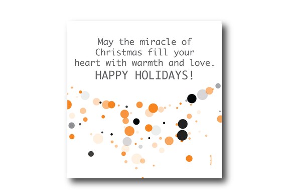 Digital Holiday Season card wishes, instant download, printable at home, ready to post, Pantone Colors, Pantone Colors