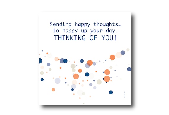 Digital Friendship card wishes, instant download, printable at home, ready to post, Pantone Colors