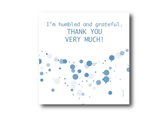 Digital Thank You Greeting card wishes, instant download, printable at home, ready to post, Pantone Colors
