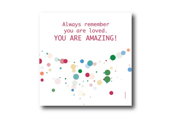 Digital Friendship card wishes, instant download, printable at home, ready to post, Pantone Colors