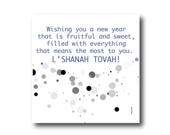 Digital Mazel Tov Card, Rosh Hashanah greeting card, best wishes, Rosh Hashanah, Jewish New Yea, L'Shanah Tovah