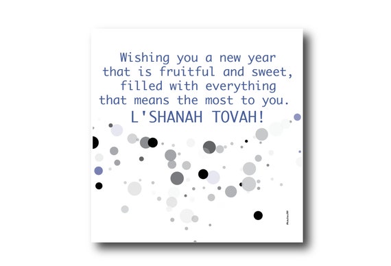 Digital Mazel Tov Card, Rosh Hashanah greeting card, best wishes, Rosh Hashanah, Jewish New Yea, L'Shanah Tovah