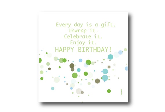 Digital Birthday Wishes greeting card, Pantone Colors