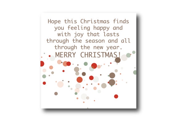 Holiday Season Greeting Card Wishes, Pantone Colors, Merry Christmas