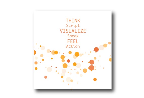 Digital Law of Attraction, Manifestation, Positive Thought Card, instant download, printable at home, ready to post, Pantone Colors