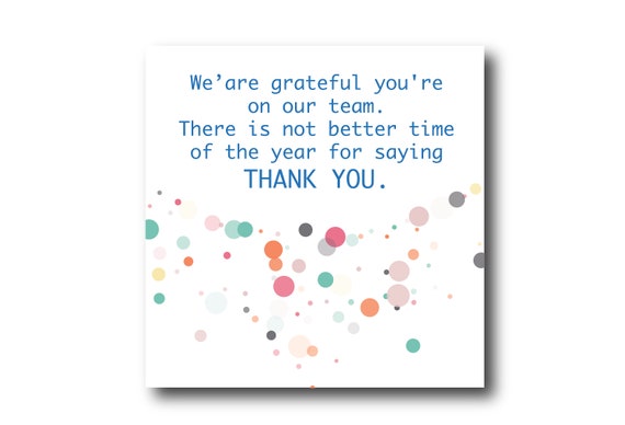 Digital Employee Appreciation card wishes, instant download, printable at home, Pantone Colors