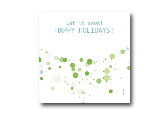 Holiday Season Greeting Card Wishes, Pantone Colors