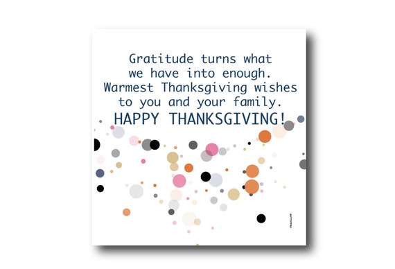 Digital Thanksgiving Greeting Card Wishes