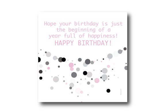 Digital Birthday Wishes greeting card, Pantone Colors
