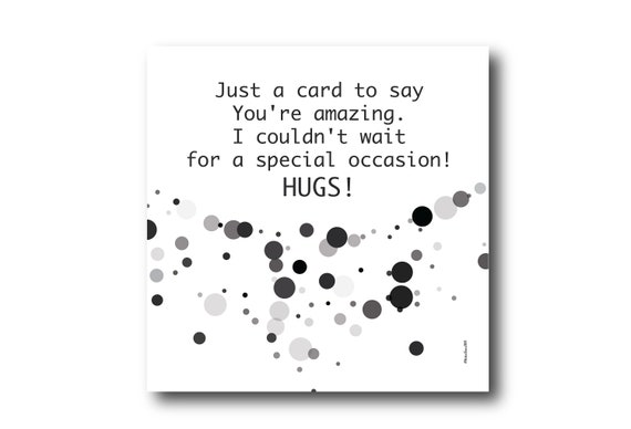 Digital Friendship card wishes, instant download, printable at home, ready to post, Pantone Colors