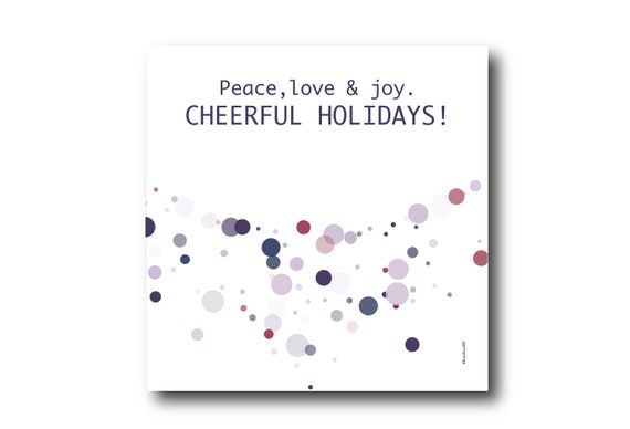 Holiday Season Greeting Card Wishes, Pantone Colors