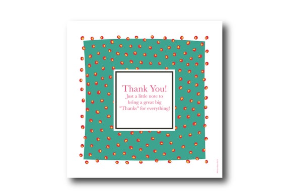 Digital Thank You Greeting card wishes, instant download, printable at home, ready to post, Pantone Colors, Pantone Colors