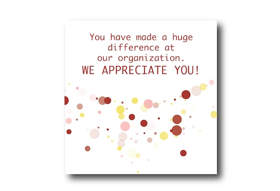 Digital Employee Appreciation card wishes, Pantone colors, Ready for social media