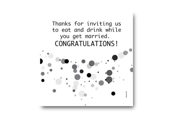 Digital Wedding Congratulation Greeting card wishes, instant download, printable at home, ready to post, Pantone Colors