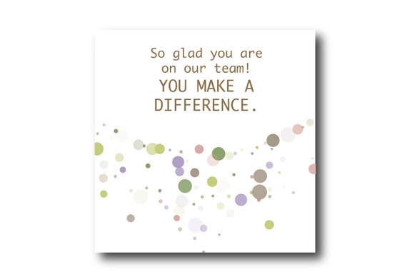 Digital Employee Appreciation card wishes, instant download, Social Media Image, Pantone Colors Bucolic