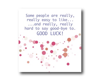 Digital Good Luck card wishes, instant download, printable at home, ready to post, Pantone Colors very peri