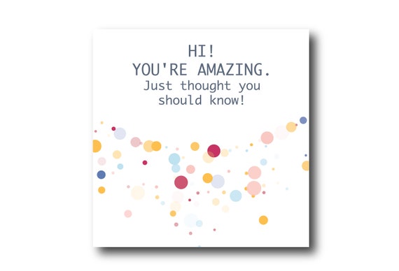 Digital Friendship card wishes, instant download, printable at home, ready to post, Pantone Colors