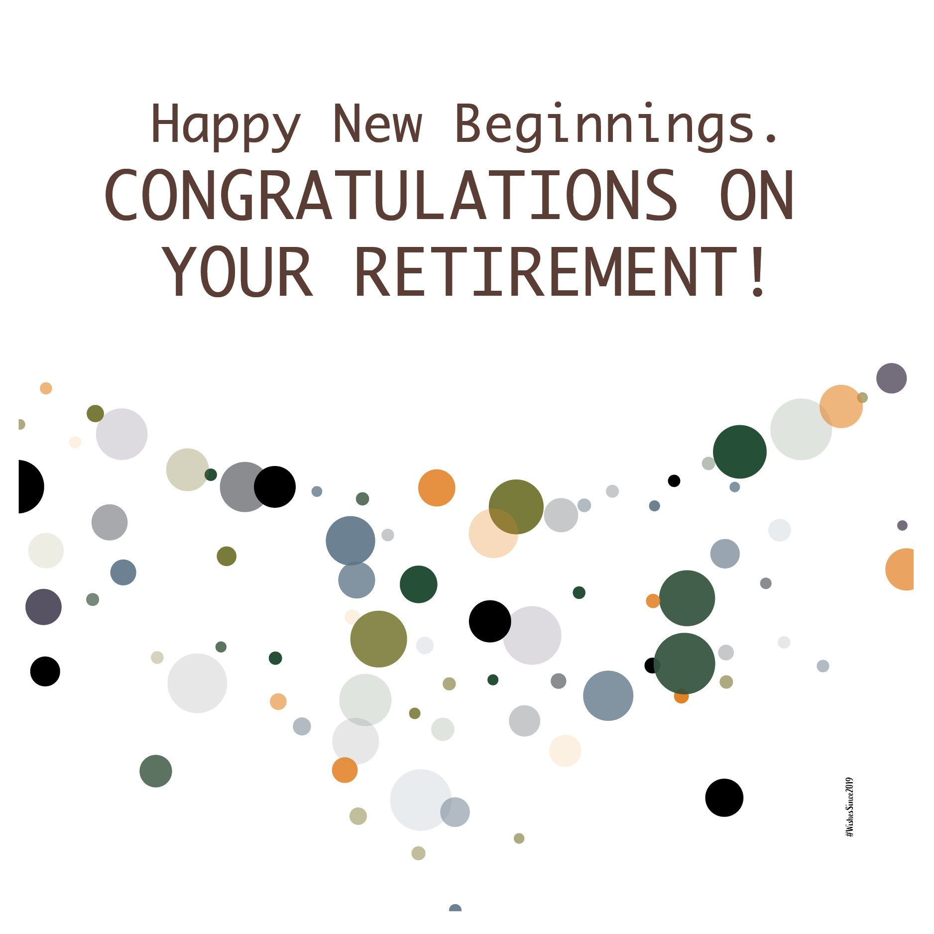 Digital Retirement Greeting Card