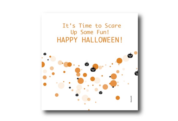 Digital Halloween Card, Happy Halloween, Halloween Scary wishes, Funny Halloween Card