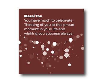 Digital Bar mitzvah  Wishes greeting card, Pantone Colors, Social Media Ready