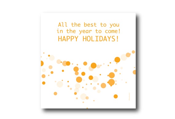 Digital Holiday Season card wishes, instant download, printable at home, ready to post, Pantone Colors, Pantone Colors