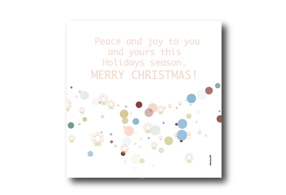Digital Holiday Season card wishes, instant download, printable at home, ready to post, Pantone Colors, Pantone Colors