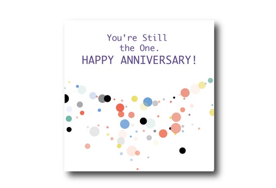 Digital Wedding Anniversary card wishes, instant download, printable at home, Pantone Colors