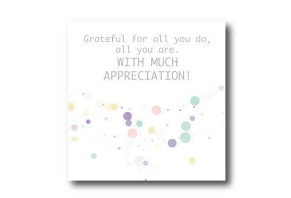 Digital Employee Appreciation card wishes, instant download, printable at home, Pantone Colors
