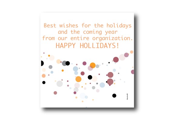 Digital Holiday Season card wishes, instant download, printable at home, ready to post, Pantone Colors, Pantone Colors